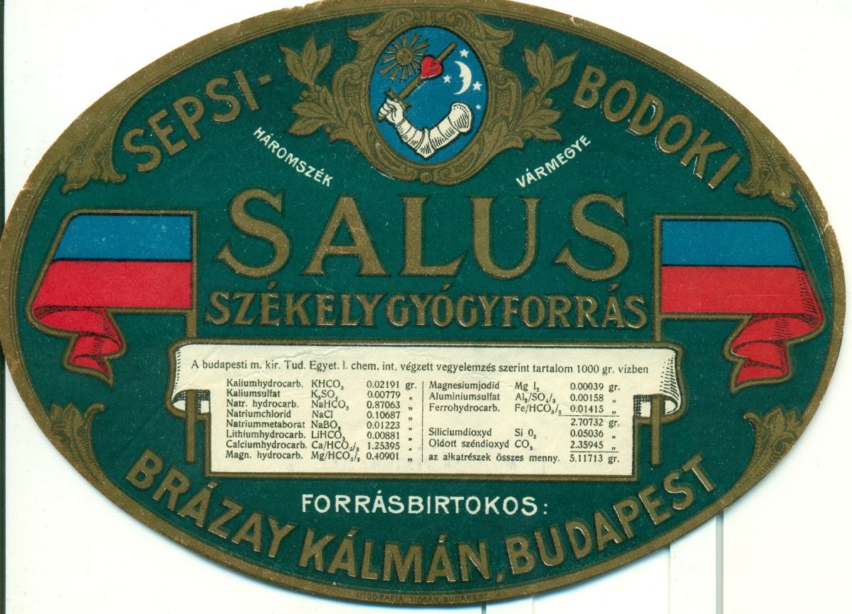 Salus (Magyar Kereskedelmi és Vendéglátóipari Múzeum CC BY-NC-SA)