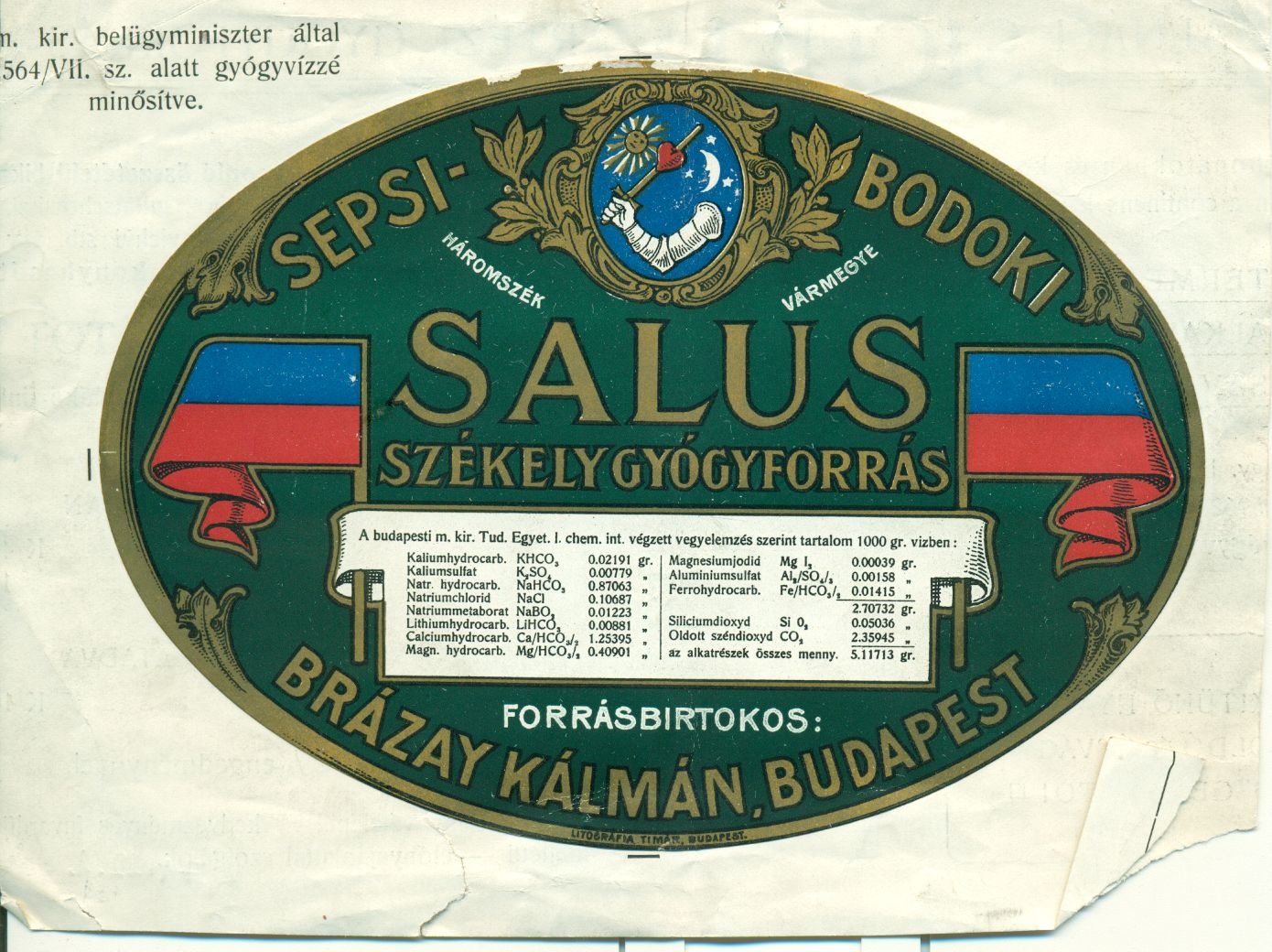 Salus (Magyar Kereskedelmi és Vendéglátóipari Múzeum CC BY-NC-SA)