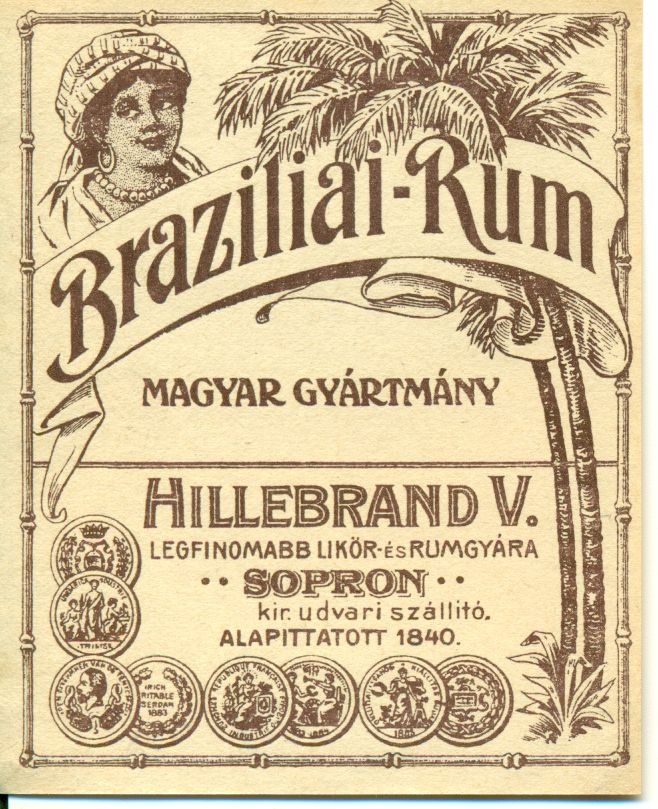 Rum italcímke (Magyar Kereskedelmi és Vendéglátóipari Múzeum CC BY-NC-SA)