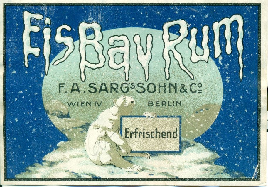 F.A. Sarg’s Sohn & co. Eis Bay Rum (Magyar Kereskedelmi és Vendéglátóipari Múzeum CC BY-NC-SA)