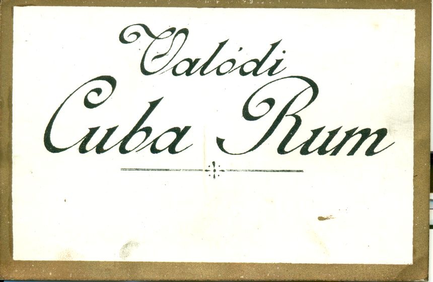 Cuba Rum (Magyar Kereskedelmi és Vendéglátóipari Múzeum CC BY-NC-SA)