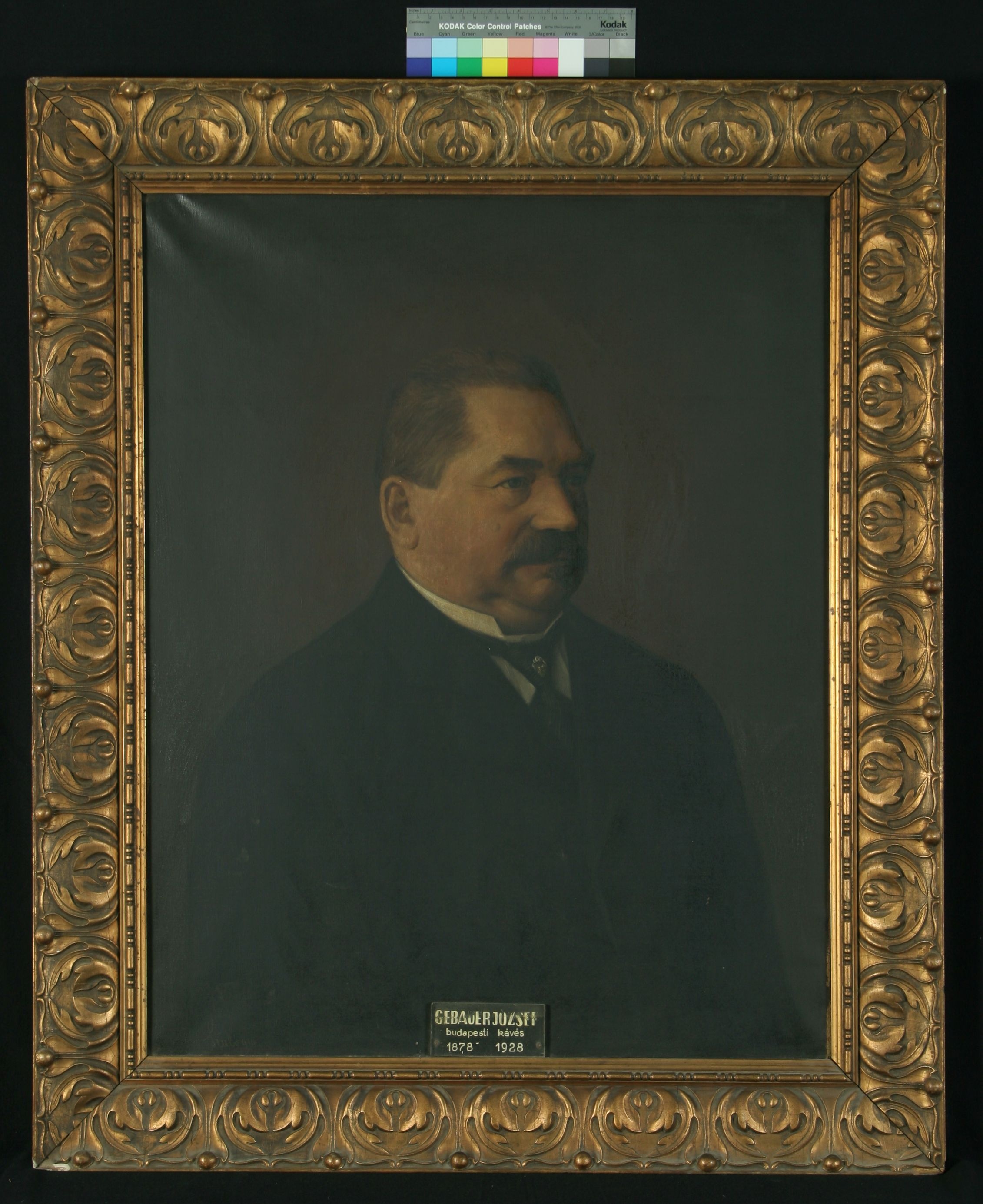 Gebauer József kávéháztulajdonos portréja (Magyar Kereskedelmi és Vendéglátóipari Múzeum CC BY-NC-SA)