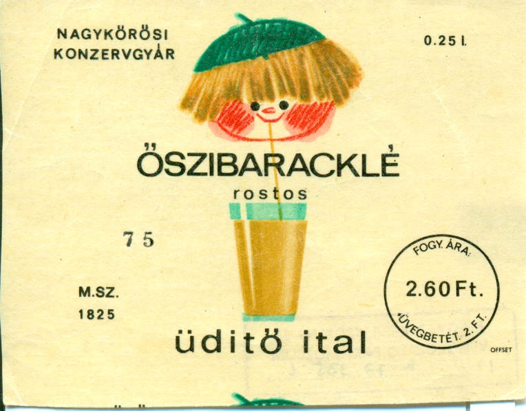 Őszibaracklé (Magyar Kereskedelmi és Vendéglátóipari Múzeum CC BY-NC-SA)