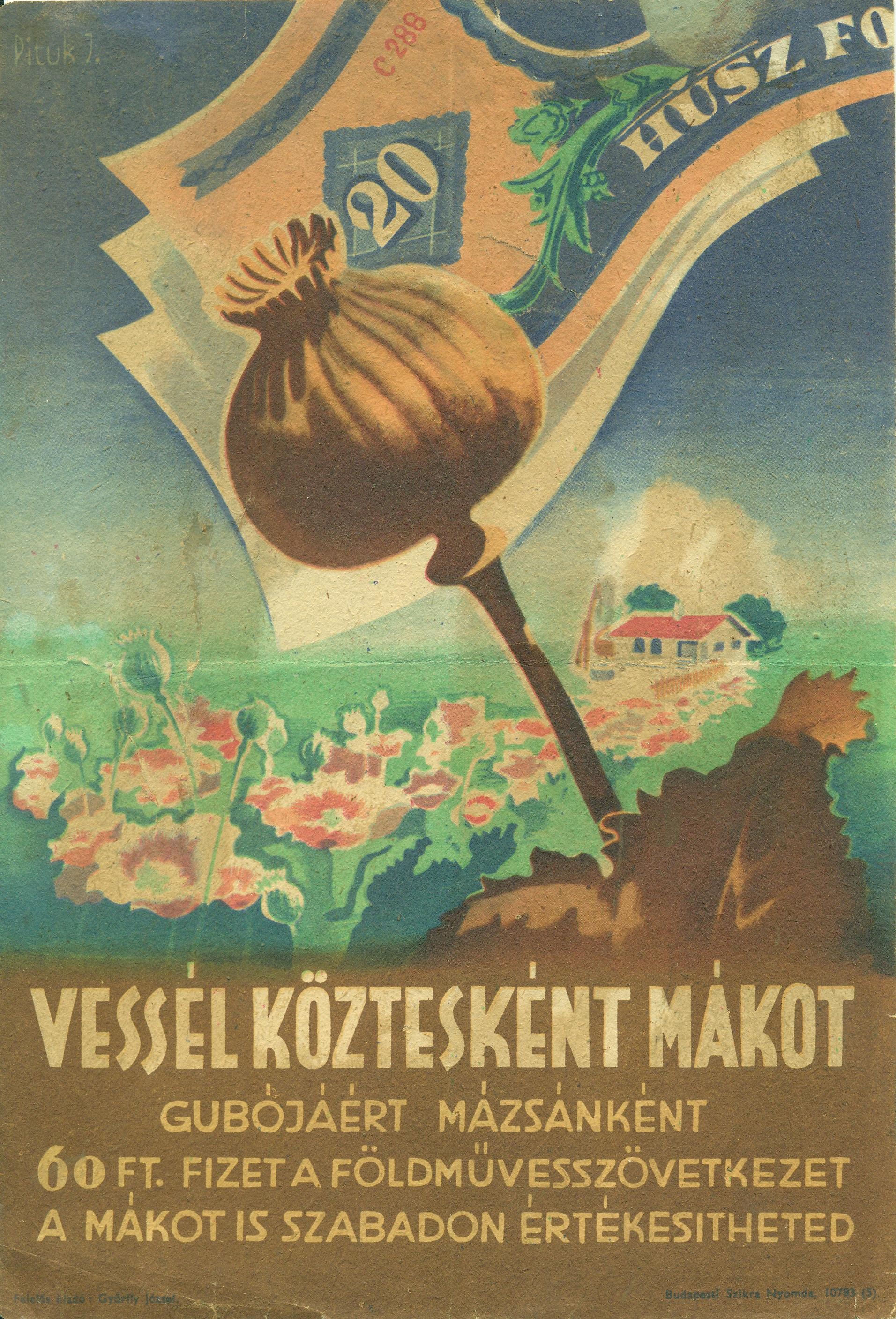 Földművesszövetkezet villamosplakátja (Magyar Kereskedelmi és Vendéglátóipari Múzeum CC BY-NC-SA)