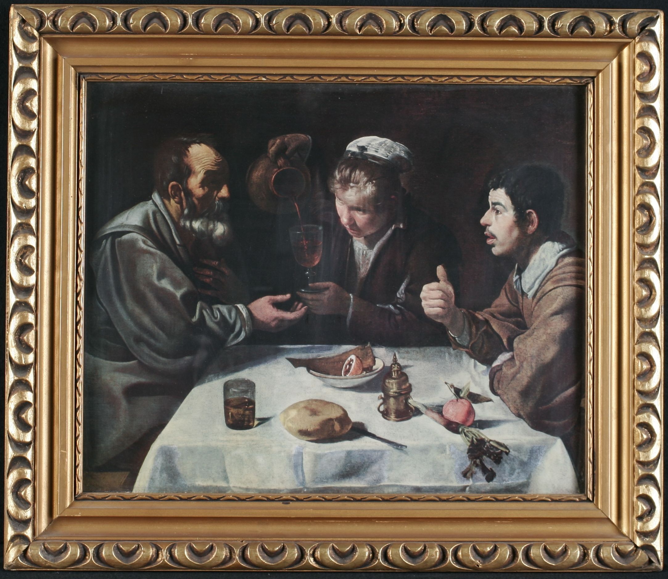 Diego Velázquez: Étkező parasztok 1620, reprodukció (Magyar Kereskedelmi és Vendéglátóipari Múzeum CC BY-NC-SA)