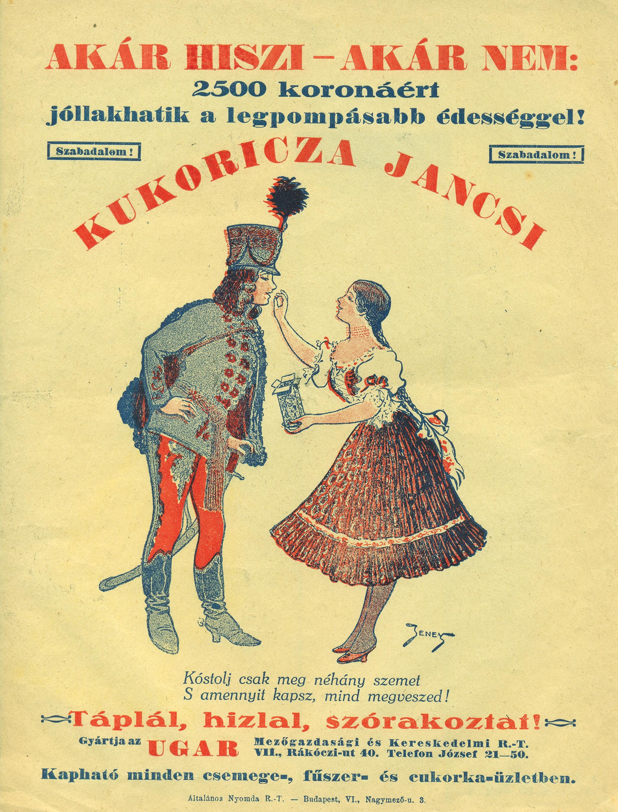 cukorka villamosplakát (Magyar Kereskedelmi és Vendéglátóipari Múzeum CC BY-NC-SA)