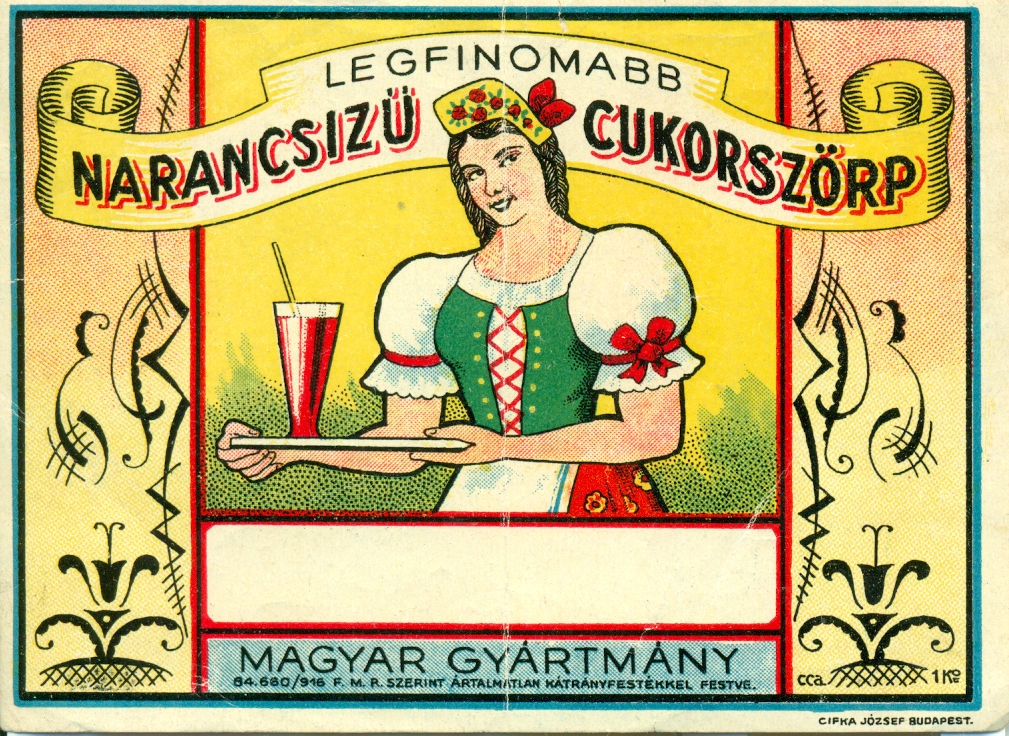 Narancsízű cukorszörp (Magyar Kereskedelmi és Vendéglátóipari Múzeum CC BY-NC-SA)