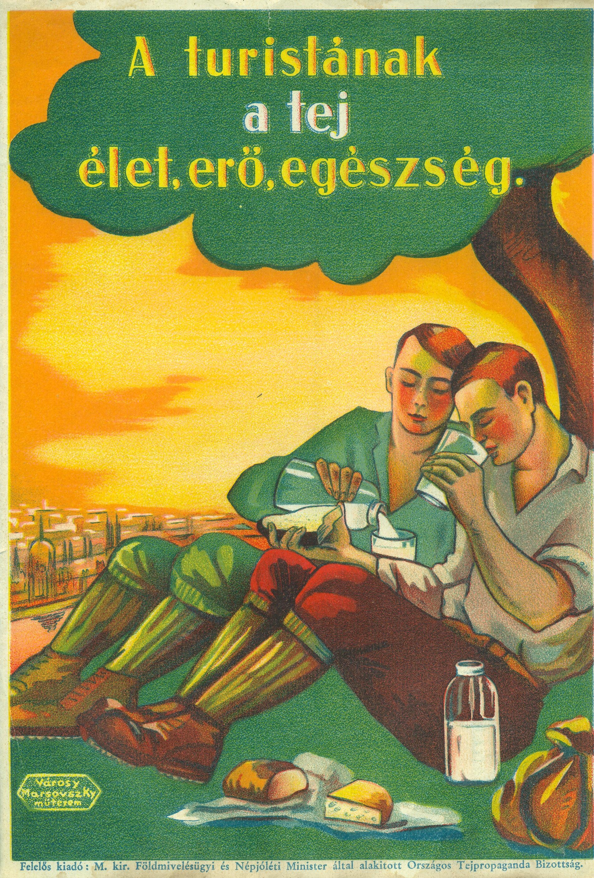 Tejet reklámozó villamosplakát (Magyar Kereskedelmi és Vendéglátóipari Múzeum CC BY-NC-SA)