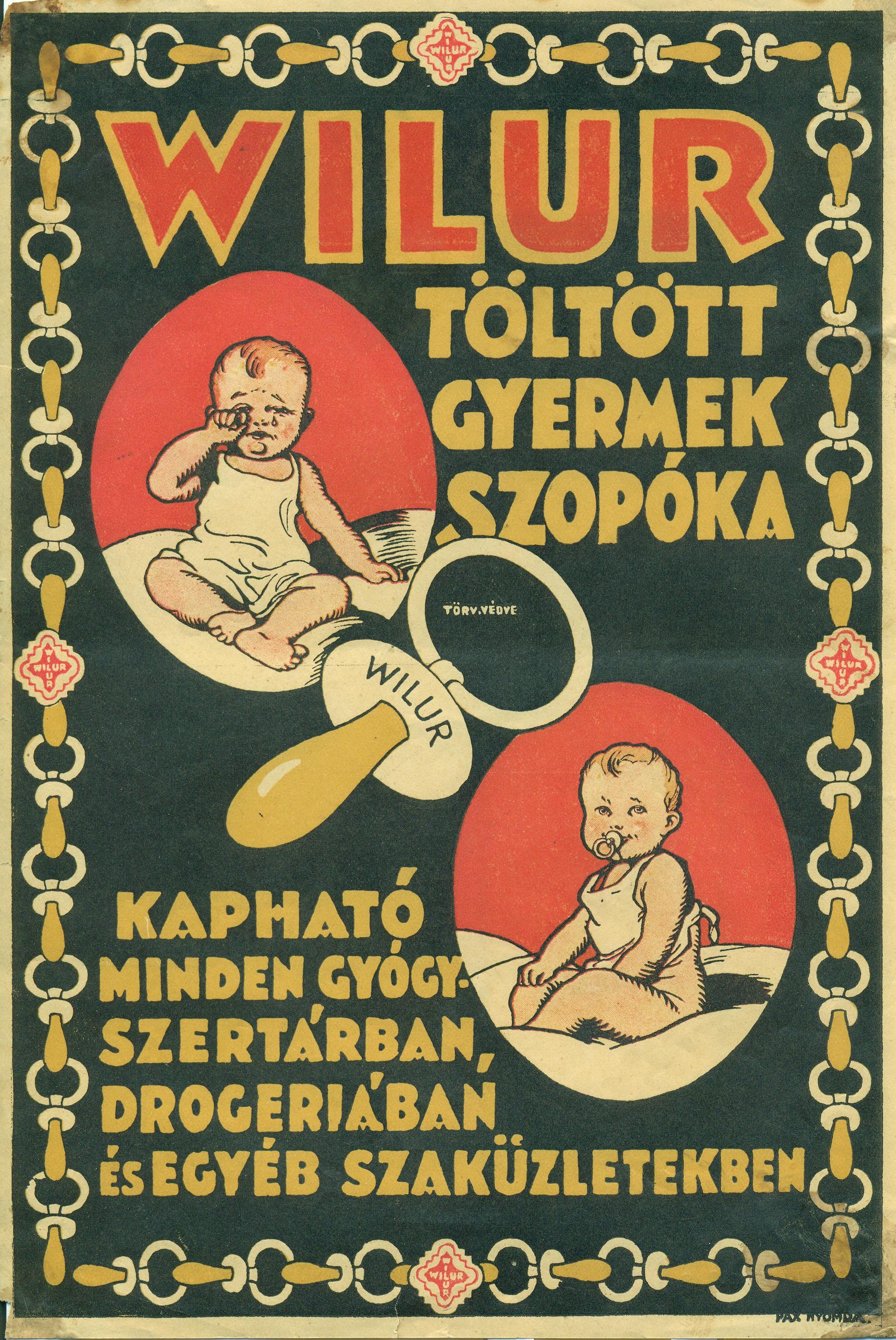 Wilur villamosplakát (Magyar Kereskedelmi és Vendéglátóipari Múzeum CC BY-NC-SA)