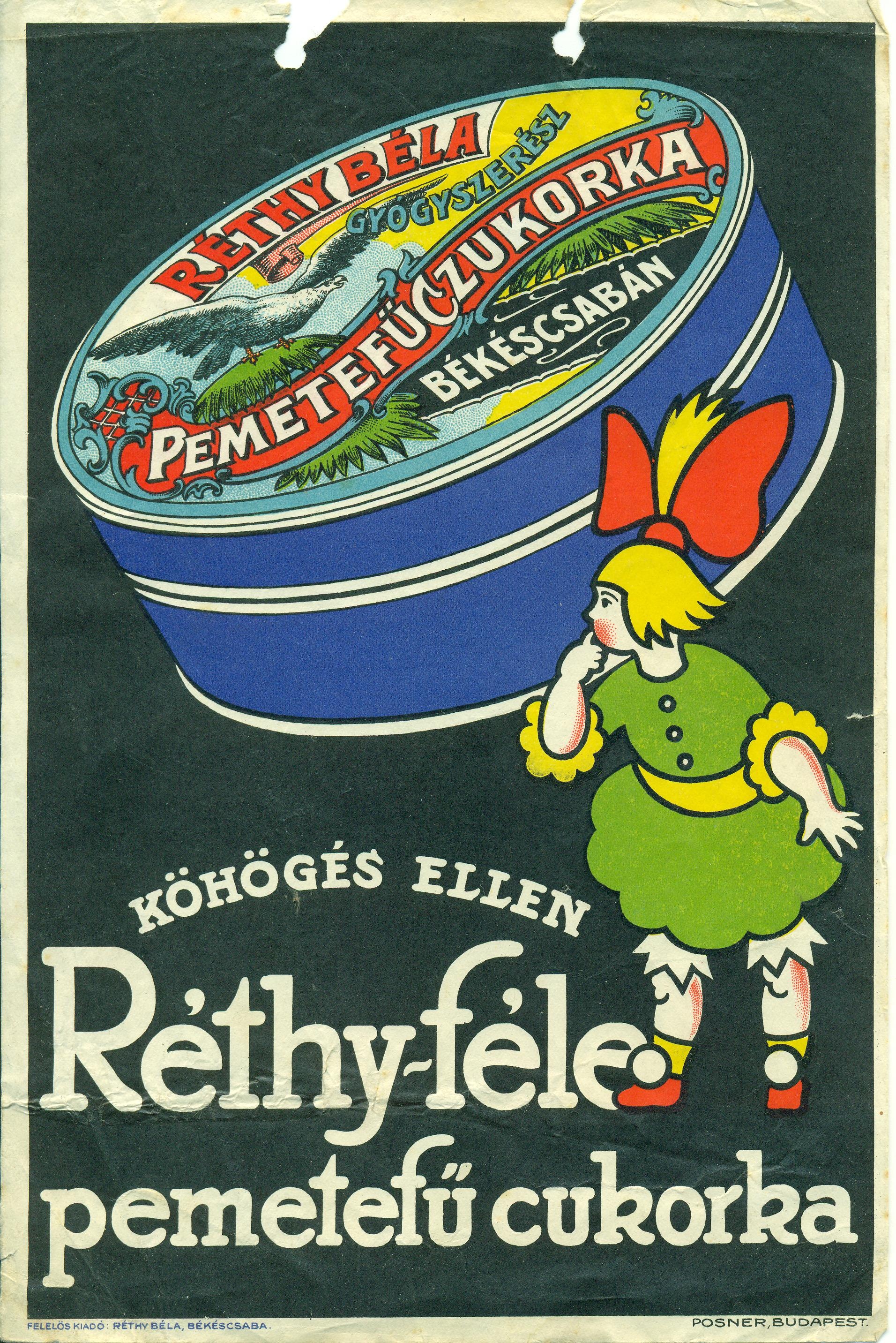 Réthy cukorka villamosplakát (Magyar Kereskedelmi és Vendéglátóipari Múzeum CC BY-NC-SA)