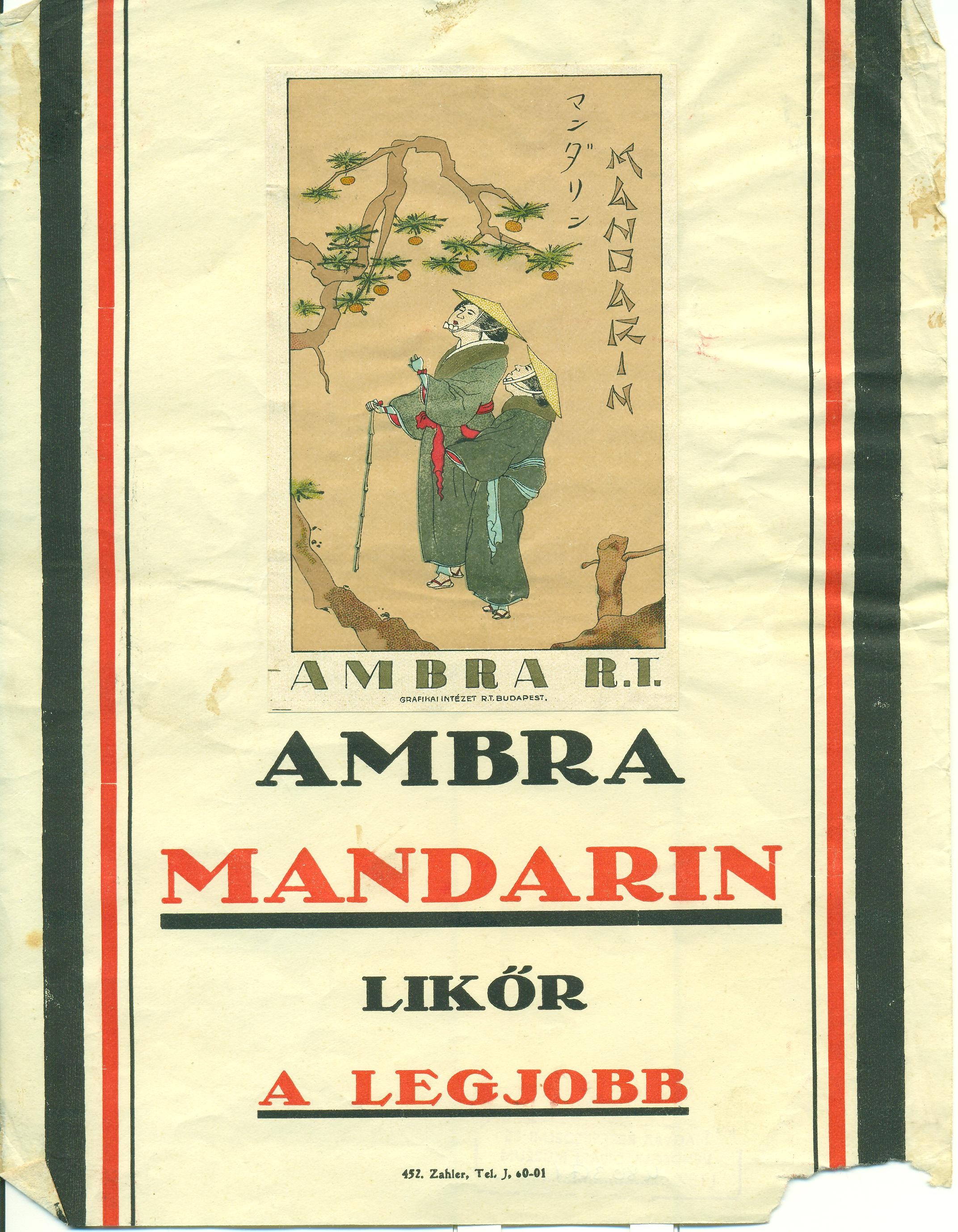 Mandarin likőr villamosplakát (Magyar Kereskedelmi és Vendéglátóipari Múzeum CC BY-NC-SA)