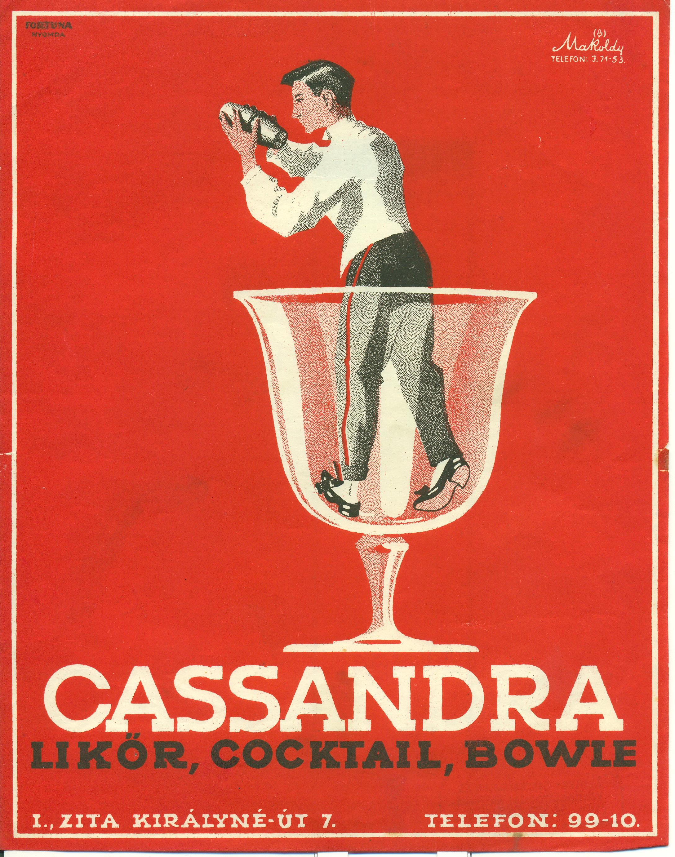 Cassandra ital villamosplakátja (Magyar Kereskedelmi és Vendéglátóipari Múzeum CC BY-NC-SA)