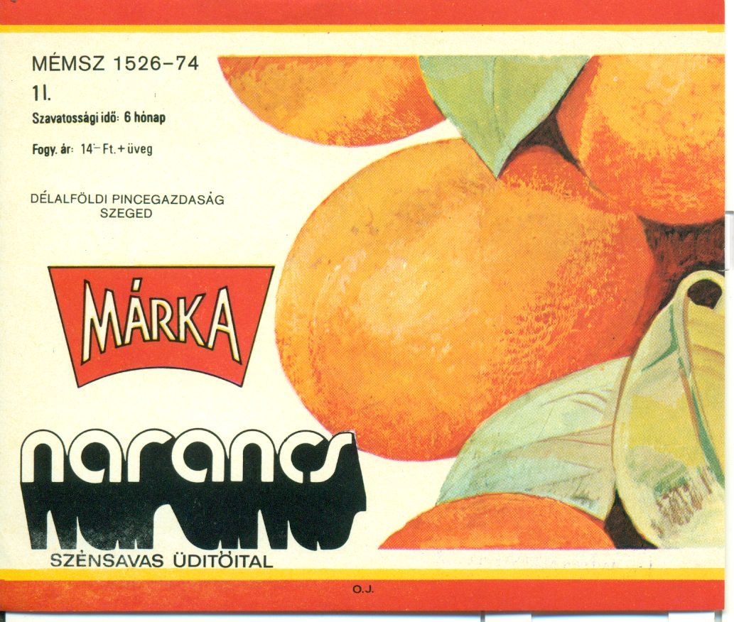 Márka narancs (Magyar Kereskedelmi és Vendéglátóipari Múzeum CC BY-NC-SA)