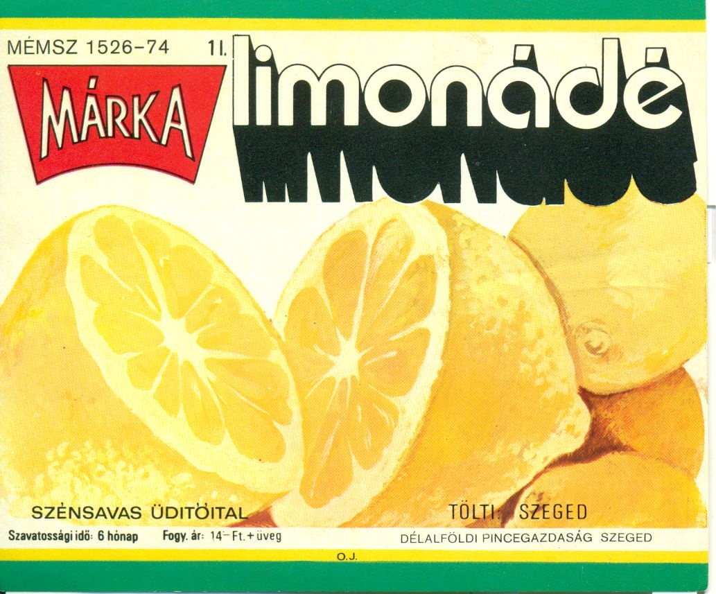Márka limonádé (Magyar Kereskedelmi és Vendéglátóipari Múzeum CC BY-NC-SA)