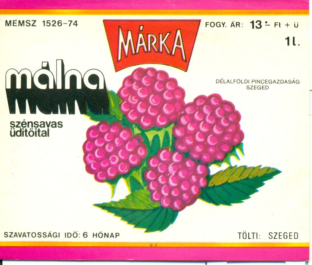 Márka málna (Magyar Kereskedelmi és Vendéglátóipari Múzeum CC BY-NC-SA)