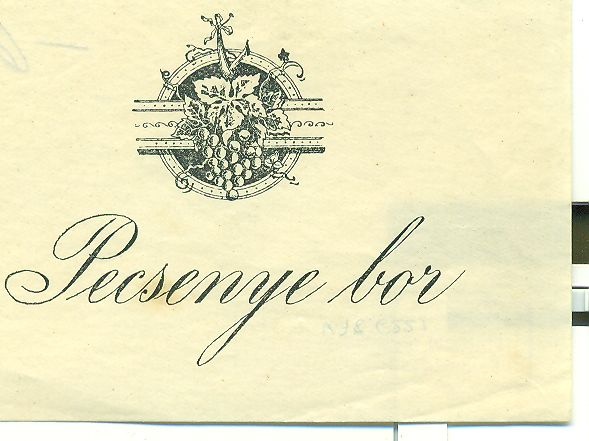 Pecsenye bor (Magyar Kereskedelmi és Vendéglátóipari Múzeum CC BY-NC-SA)
