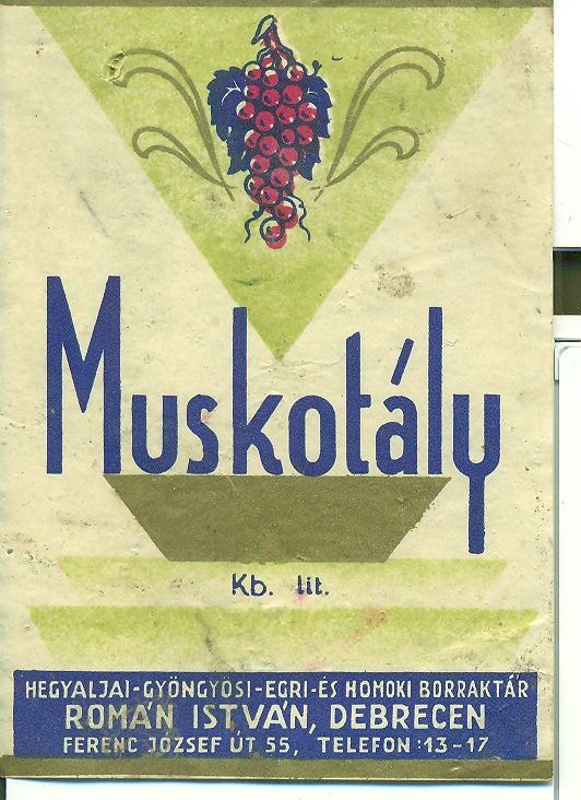 Muskotály (Magyar Kereskedelmi és Vendéglátóipari Múzeum CC BY-NC-SA)