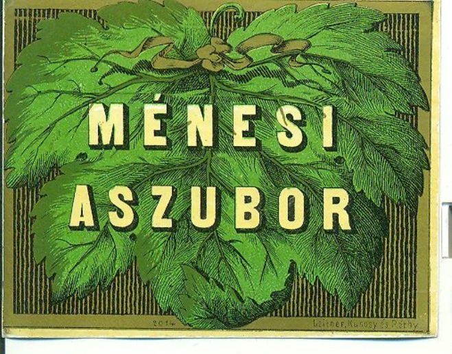 Ménesi Aszubor (Magyar Kereskedelmi és Vendéglátóipari Múzeum CC BY-NC-SA)