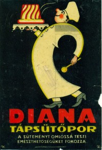Diana sütőpor villamosplakát
