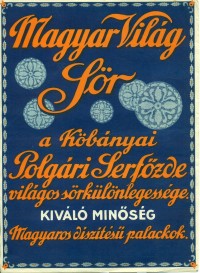 Magyar Világ Sör villamosplakátja