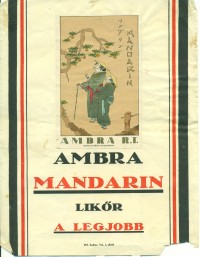 Mandarin likőr villamosplakát