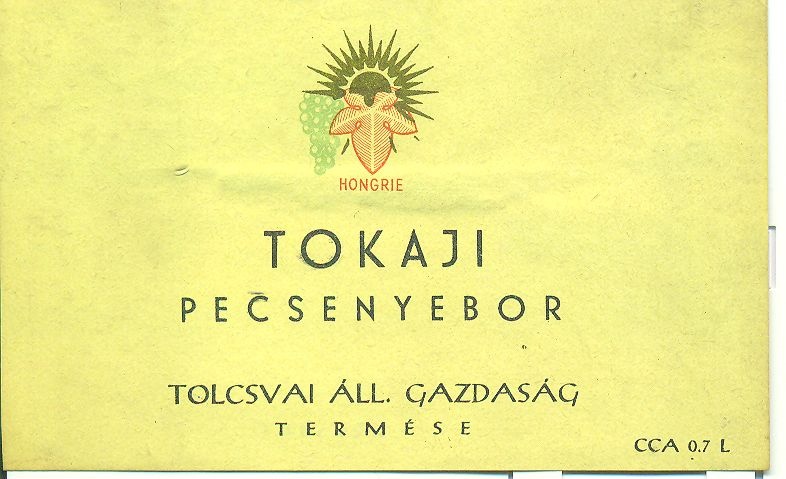 Tokaji pecsenyebor (Magyar Kereskedelmi és Vendéglátóipari Múzeum CC BY-NC-SA)