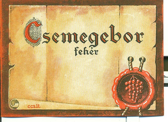 Csemege bor (Magyar Kereskedelmi és Vendéglátóipari Múzeum CC BY-NC-SA)
