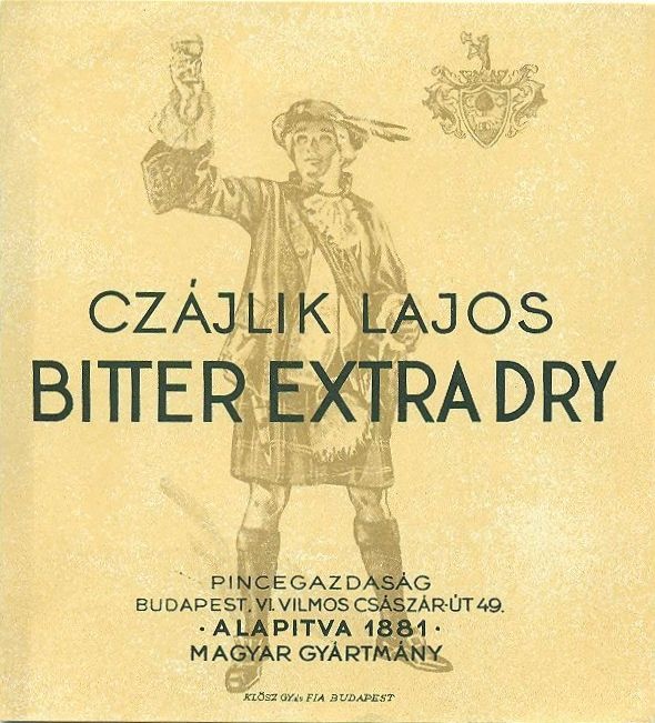 Bitter Extra Dry (Magyar Kereskedelmi és Vendéglátóipari Múzeum CC BY-NC-SA)