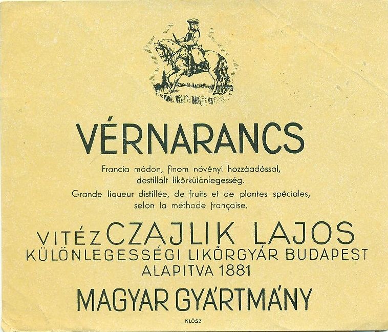 Vérnarancs (Magyar Kereskedelmi és Vendéglátóipari Múzeum CC BY-NC-SA)