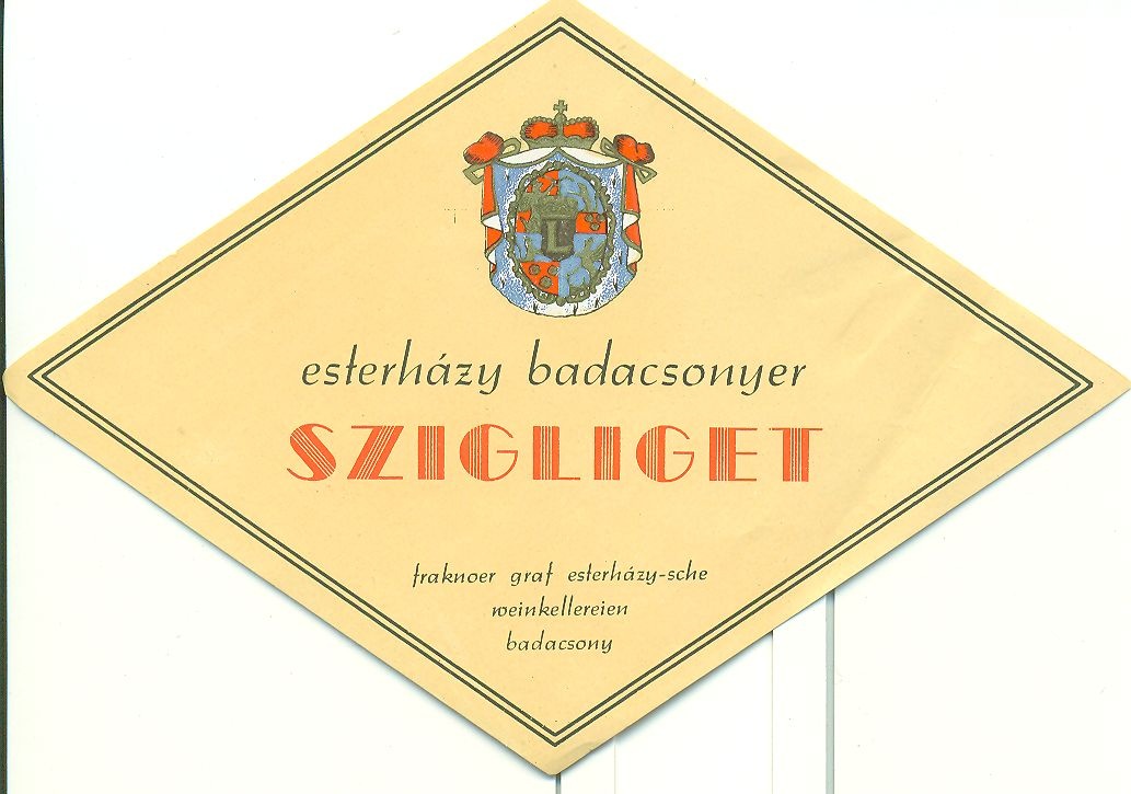 Esterházy badacsonyi Szigliget (Magyar Kereskedelmi és Vendéglátóipari Múzeum CC BY-NC-SA)