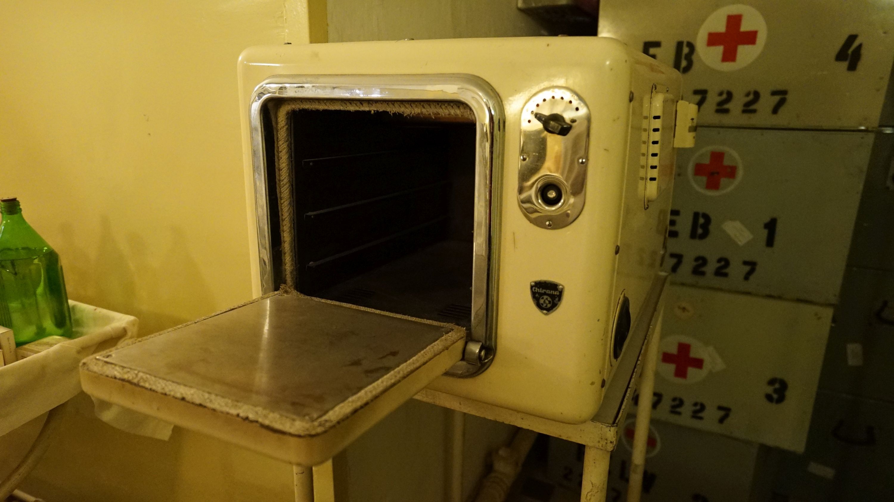 Sterilizáló gép (Sziklakórház Atombunker Múzeum CC BY-NC-SA)
