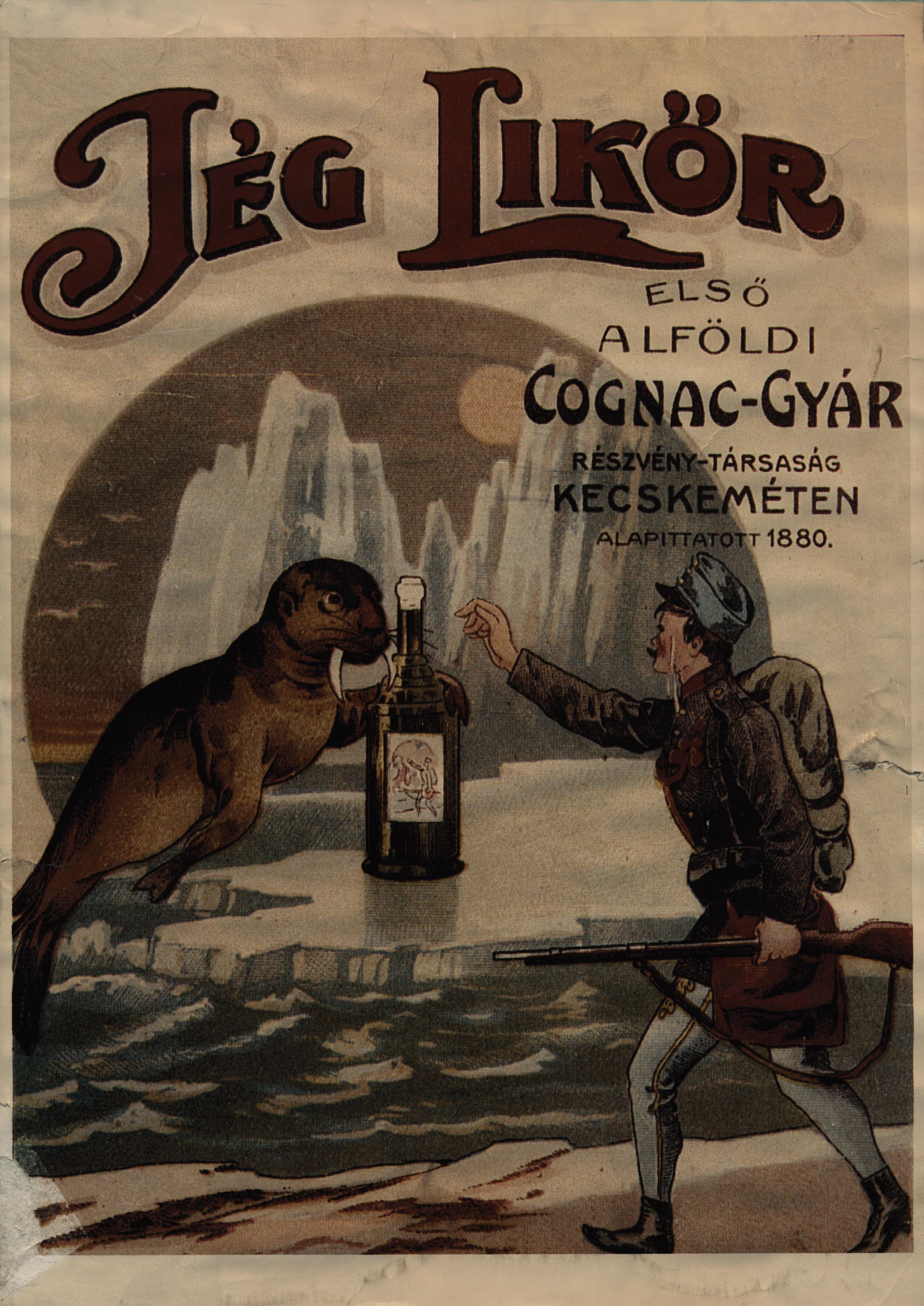 Jég Likőr villamosplakát (Magyar Kereskedelmi és Vendéglátóipari Múzeum CC BY-NC-SA)