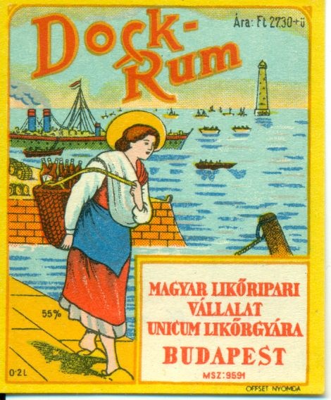 Dock Rum (Magyar Kereskedelmi és Vendéglátóipari Múzeum CC BY-NC-SA)