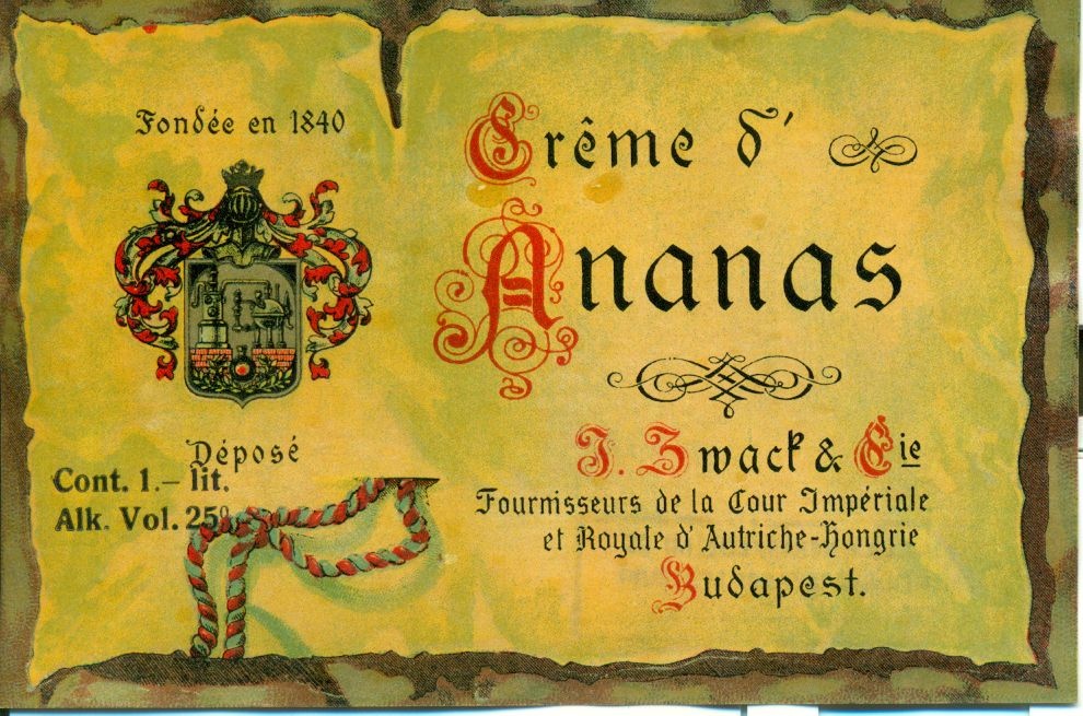 Créme d’Ananas (Magyar Kereskedelmi és Vendéglátóipari Múzeum CC BY-NC-SA)