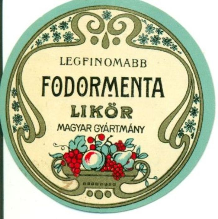 Fodormenta Likőr (Magyar Kereskedelmi és Vendéglátóipari Múzeum CC BY-NC-SA)
