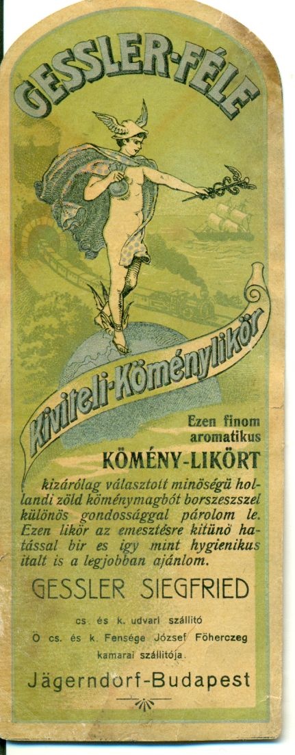 Kiviteli Köménylikőr (Magyar Kereskedelmi és Vendéglátóipari Múzeum CC BY-NC-SA)