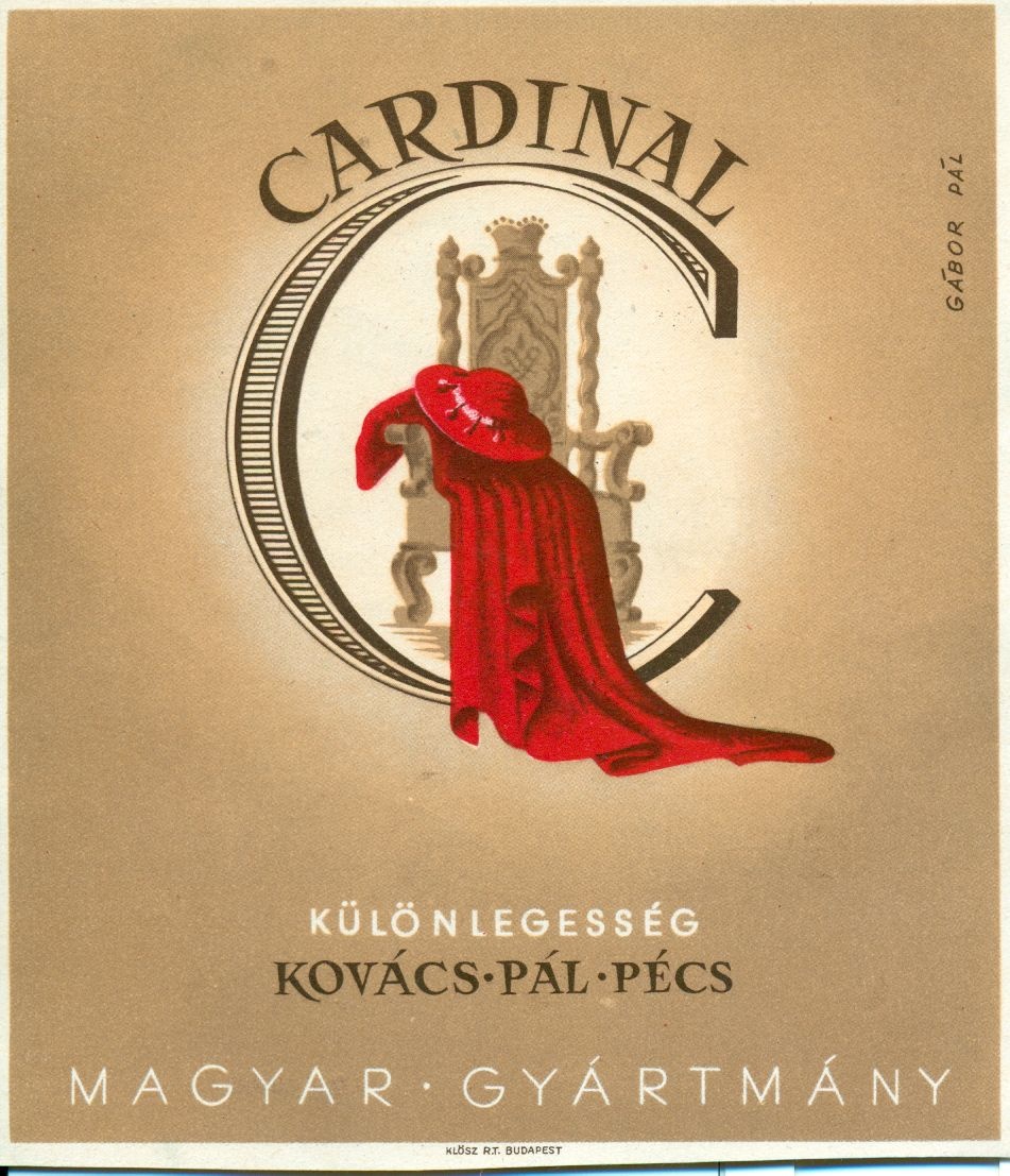 Cordinal (Magyar Kereskedelmi és Vendéglátóipari Múzeum CC BY-NC-SA)
