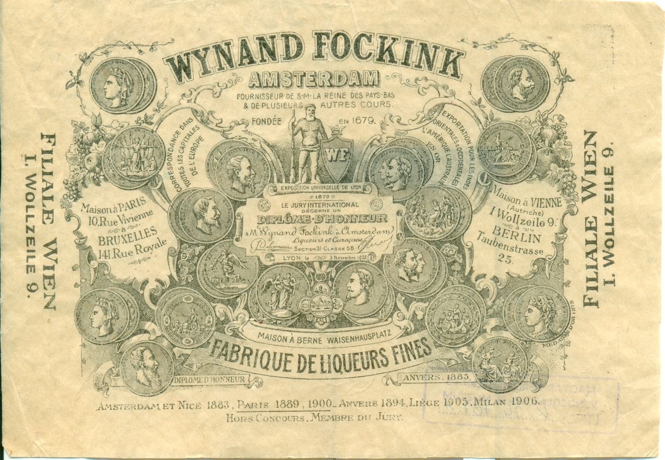 Wynand Fockink (Magyar Kereskedelmi és Vendéglátóipari Múzeum CC BY-NC-SA)