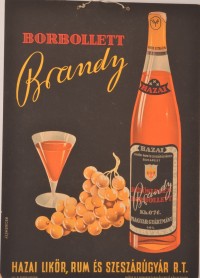 Borbollett Brandy reklámtábla