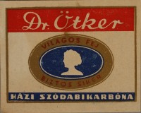 Dr. Oetker szódabikarbóna címke