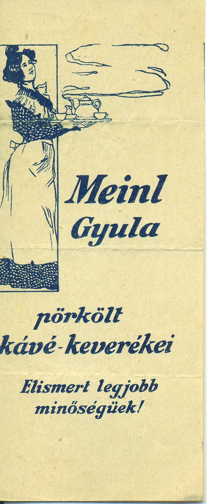 Meinl Gyula kávékeverék (Magyar Kereskedelmi és Vendéglátóipari Múzeum CC BY-NC-SA)