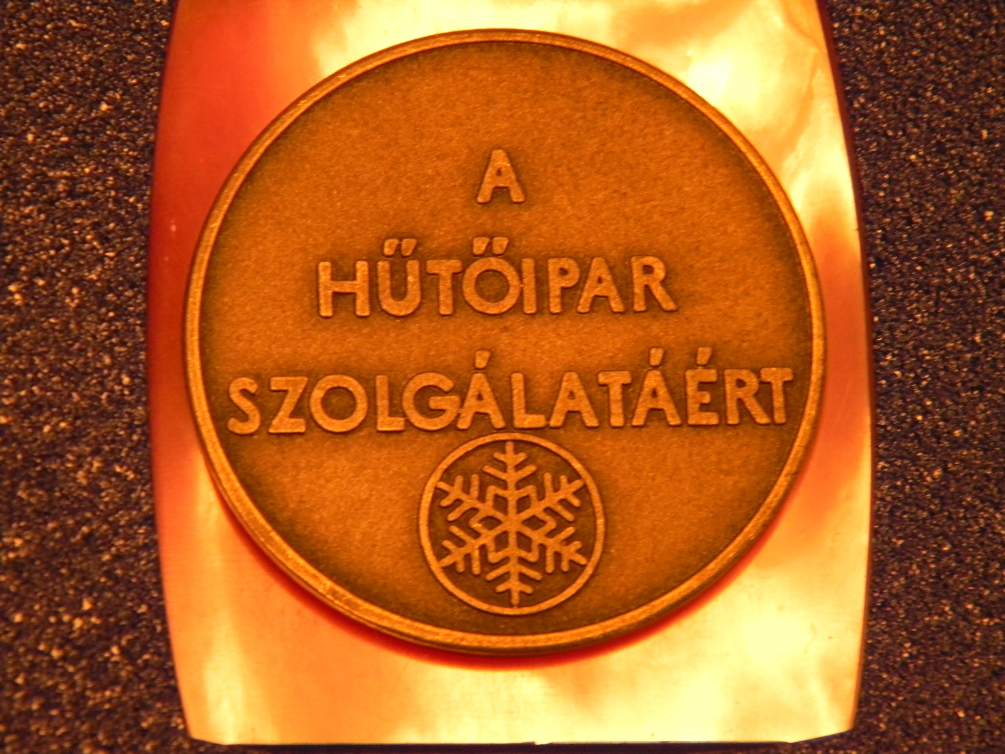 Emlékérem - Magyar Hűtőipar szolgálatáért (Magyar Kereskedelmi és Vendéglátóipari Múzeum CC BY-NC-SA)