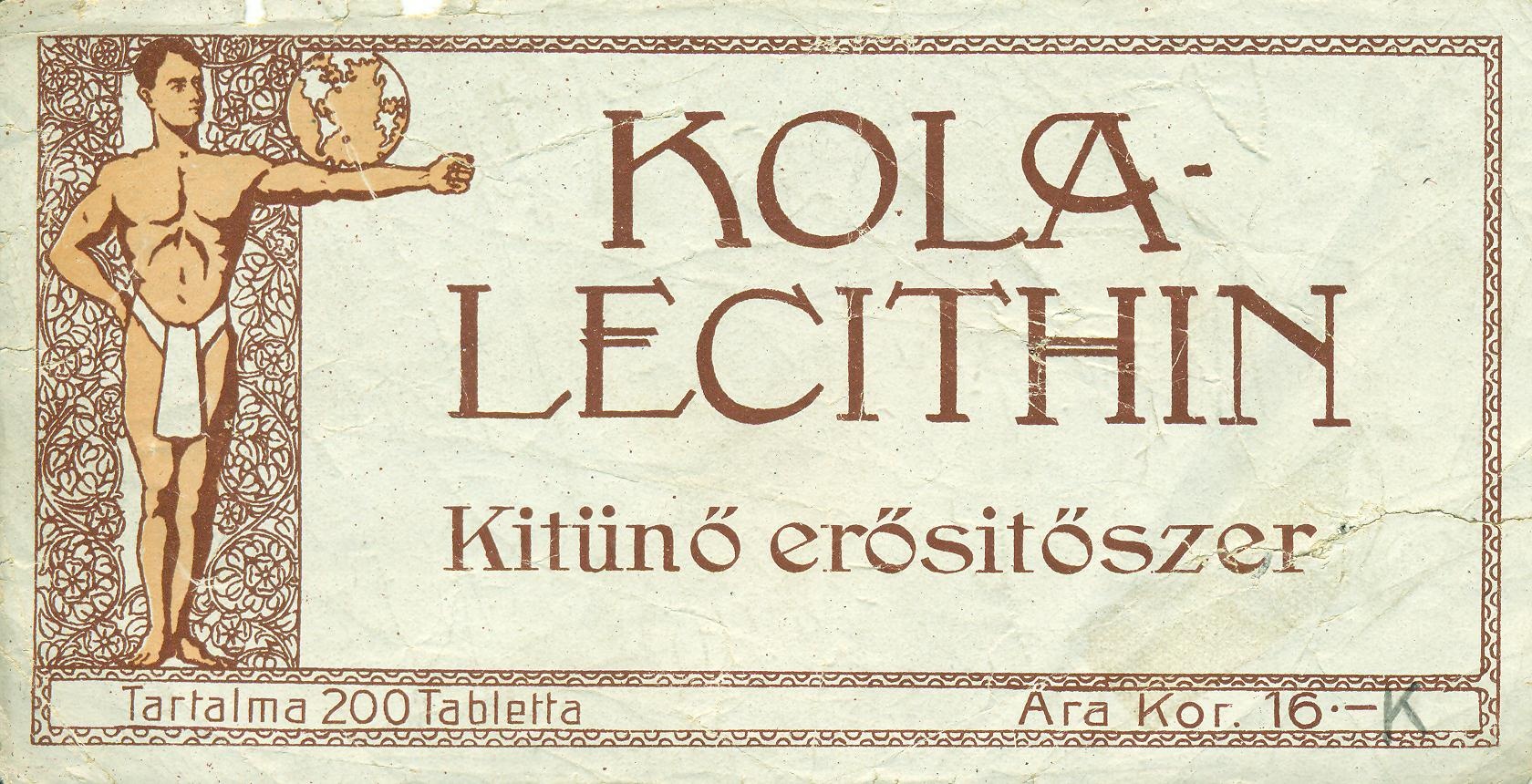 Kola-Lecithin (Magyar Kereskedelmi és Vendéglátóipari Múzeum CC BY-NC-SA)