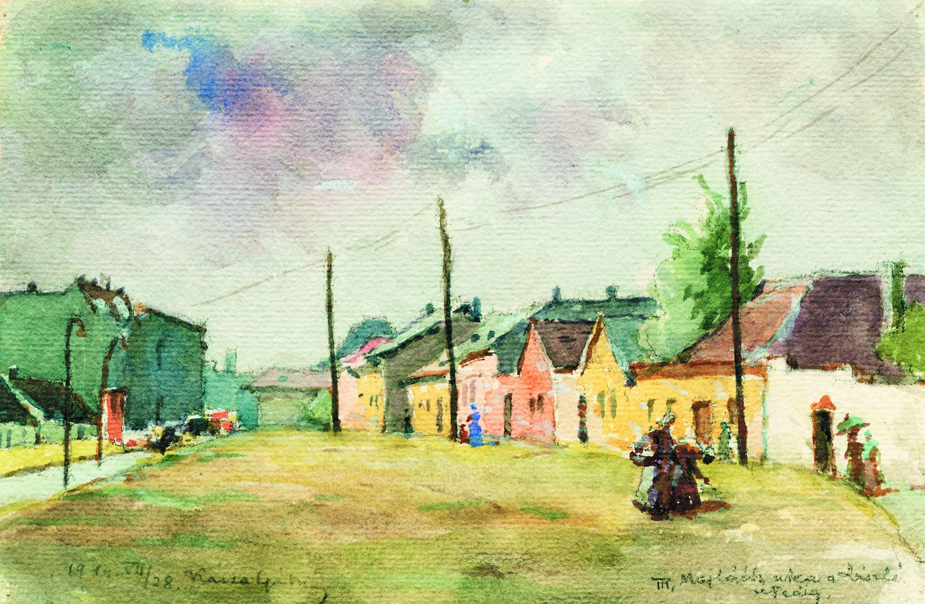 A Majláth utcáról készített tájkép (Óbudai Múzeum CC BY-NC-SA)