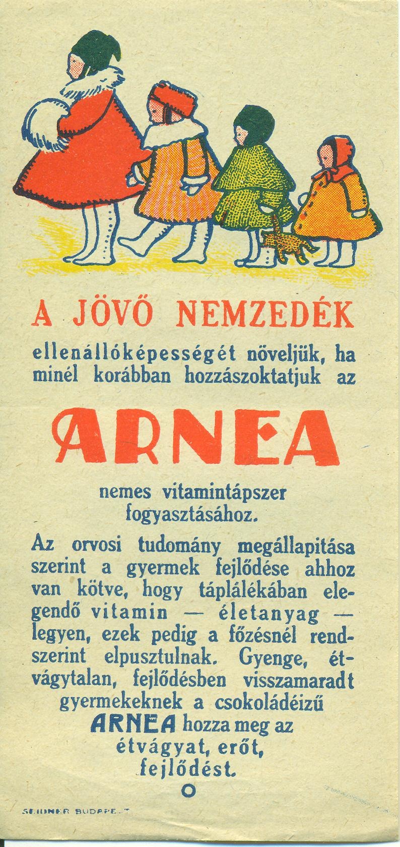 Arnea (Magyar Kereskedelmi és Vendéglátóipari Múzeum CC BY-NC-SA)