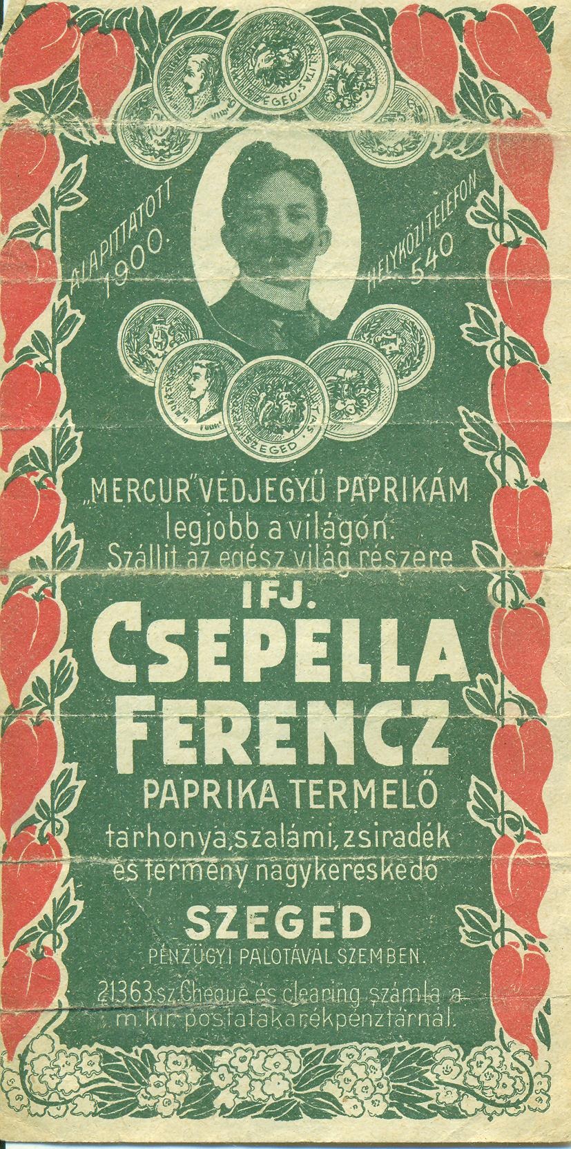 Ifj. Csepella Ferencz (Magyar Kereskedelmi és Vendéglátóipari Múzeum CC BY-NC-SA)