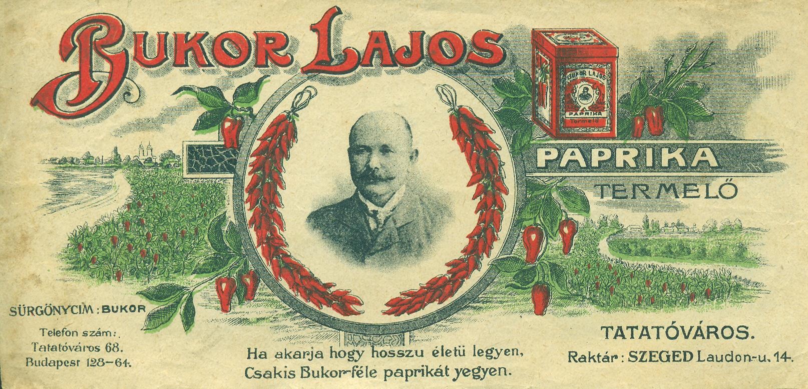 Bukor Lajos paprika termelő (Magyar Kereskedelmi és Vendéglátóipari Múzeum CC BY-NC-SA)
