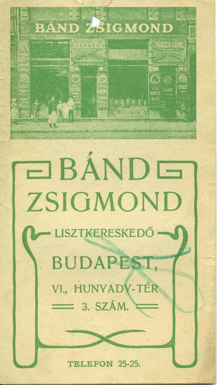 Bánd Zsigmond lisztkereskedő (Magyar Kereskedelmi és Vendéglátóipari Múzeum CC BY-NC-SA)