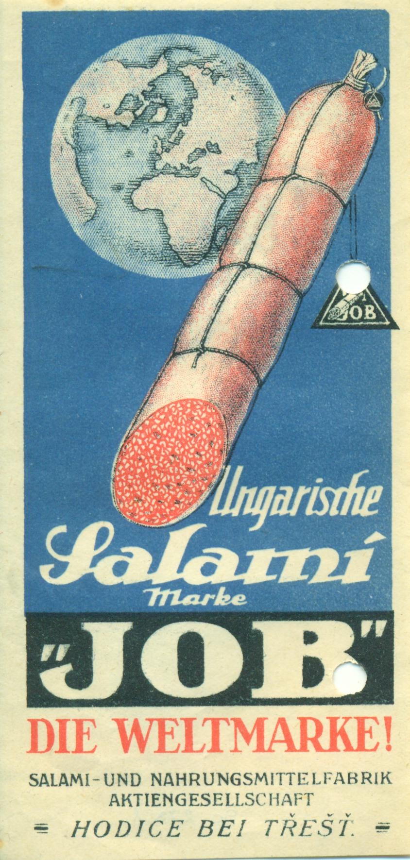 "JOB" magyar szalámi (Magyar Kereskedelmi és Vendéglátóipari Múzeum CC BY-NC-SA)