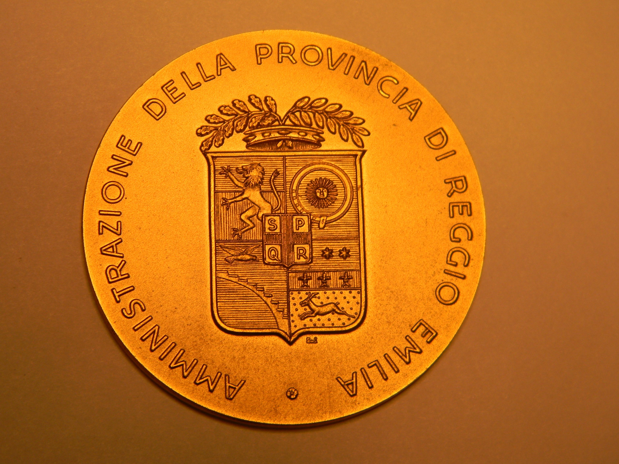 Emlék-, jutalomérem - Magyar Gasztronómiai Hét, Reggio-Emilia, Italia 1973 (Magyar Kereskedelmi és Vendéglátóipari Múzeum CC BY-NC-SA)
